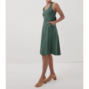 Pact Fit & Flare Tie-Back Dress Sz M